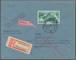 Saarland (1947/56) - Besonderheiten: SAARBRÜCKEN 10 B 30.3.48, Sauber Auf Mit EF Frank. Eil-R-Brief - Other & Unclassified