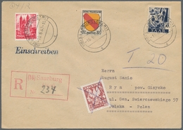 Saarland (1947/56) - Besonderheiten: 18 SAARBURG (SAAR) 1 C -16.6.47, Sauber Auf Mit MiF Frz. Zone/S - Sonstige & Ohne Zuordnung