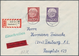 Saarland (1947/56) - Besonderheiten: SAARLOUIS F 21.12.57, Sauber Auf Hochwertig Frank. Eil-R-Brief - Sonstige & Ohne Zuordnung