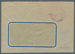 Saarland (1947/56) - Besonderheiten: "Postamt Saarlouis 1 22.X.45" (Not-Hummistempel In Rot), Sauber - Sonstige & Ohne Zuordnung