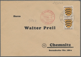 Saarland (1947/56) - Besonderheiten: 18 SAARLOUIS 1 11.11.46, Klar Neben 18 SAARLOUIS 1 Aa GEBÜHR BE - Other & Unclassified