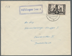 Saarland (1947/56) - Besonderheiten: "Völklingen-Saar A", Klarer Abschlag Auf Frank. Bedarfsbrief In - Other & Unclassified