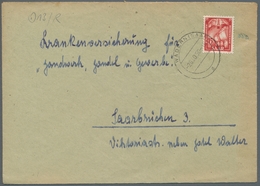 Saarland (1947/56) - Besonderheiten: WADERN (SAAR) D -26.10.50, Sauberer Abschlag Auf Frank. Bedarfs - Sonstige & Ohne Zuordnung