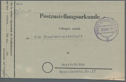 Saarland (1947/56) - Besonderheiten: WEBENHEIM (SAAR) A, Zwei Klare Abschläge In Unterschiedlichen T - Other & Unclassified