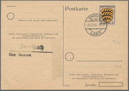 Saarland (1947/56) - Besonderheiten: "Zwalbach über Wadern" Sauberer Abschlag Des Landpoststempels A - Other & Unclassified