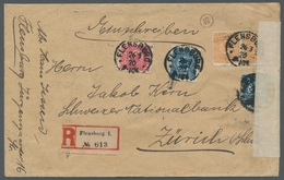 Deutsche Abstimmungsgebiete: Schleswig: 1920, Wappenausgabe 10, 20 (2) Und 25 Pfennig (Paar) Als Att - Altri & Non Classificati