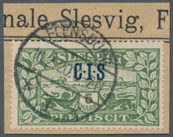 Deutsche Abstimmungsgebiete: Schleswig - Dienstmarken: 1920, Kompletter Satz Der CIS-Aufdrucke Auf A - Autres & Non Classés