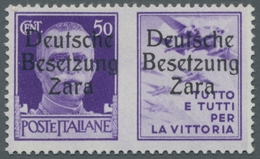 Dt. Besetzung II WK - Zara: 1943, Aufdruckausgabe, Schöne Partie Aus Mi.-Nr. 2-20, Meist Falz, Einig - Occupation 1938-45