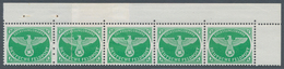 Feldpostmarken: 1944, Weihnachtspäckchenmarke Im Waagerechten Fünferstreifen MIT GEKLEBTER PAPIERBAH - Other & Unclassified
