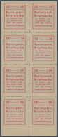 Deutsche Lokalausgaben Ab 1945: LAUTERBACH, Kurierpostmarke 10 Pfg. Im Postfrischen Originalkleinbog - Other & Unclassified
