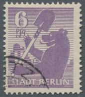 Sowjetische Zone - Berlin Und Brandenburg: 1945, "6 Pfg. Berliner Bär Mittelbläulichviolett", Sauber - Other & Unclassified