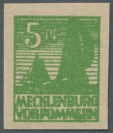 Sowjetische Zone - Mecklenburg-Vorpommern: 1946, "5 Pfg. Schwärzlichgelblichgrün", Postfrischer Wert - Autres & Non Classés