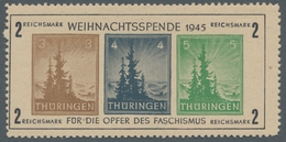 Sowjetische Zone - Thüringen: 1945, "Kleiner Weihnachtsblock In Type I Auf "t"-Papier", Postfrischer - Sonstige & Ohne Zuordnung