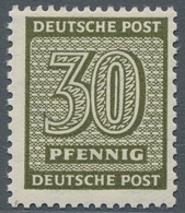 Sowjetische Zone - West-Sachsen: 1945, "30 Pfg. Dunkeloliv Mit Steigendem Wasserzeichen", Postfrisch - Otros & Sin Clasificación