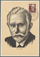 Sowjetische Zone - Allgemeine Ausgaben: 1948, Fünf Verschiedene Maximumkarten "Köpfe" (Marx, Thälman - Other & Unclassified