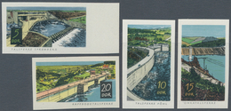 DDR: 1968, Talsperren UNGEZÄHNT In Originalfarben, 4 Werte Komplett, Fotoattest Mayer VP - Unused Stamps