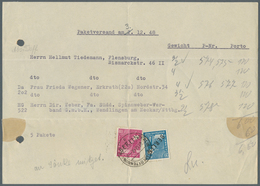 Berlin: 1948: Provisorische Einlieferungsbescheinigung über 5 Pakete An 3 Empfänger. Gebühr Je Empfä - Cartas & Documentos