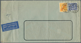 Berlin: 1949: Fenster-Langumschlag (Büge) Als Firmen-Luftpost Europa Im Tarif II 55 Pf. Mit 25 Pf. R - Covers & Documents