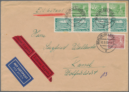 Berlin: 1955: Luftpost-Doppelbrief Inland Mit Eilzustellung ( 40 + 2 X 5 LP, 60 Eil ) Mit 4 X 5, 3 X - Covers & Documents