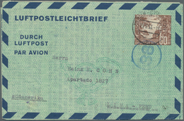 Berlin - Ganzsachen: 1953: Luftpostleichtbrief 60 Pf. Havellandschaft – LF 5 Mit Umfangreichen Text - Other & Unclassified