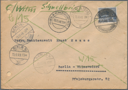 Berlin - Postschnelldienst: 80 Pf. Bauten Als EF Auf Postschnelldienstbf. Von Berlin-Konradshöhe Vom - Briefe U. Dokumente