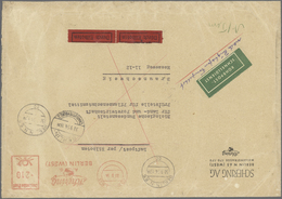 Berlin - Postschnelldienst: "210" AFS Fa Schering Auf Lp-Eilbf. Per Postschnelldienstbf. 2. Gewichts - Covers & Documents