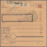 Berlin - Besonderheiten: 5, 20 U. 60 Pf. Bauten Je Rücks. In Sehr Seltener MiF Mit Registrierkassens - Autres & Non Classés