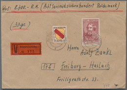 Französische Zone - Allgemeine Ausgabe: 1945/46, Allgemeine Ausgabe Wappen/Dichter, 5 RM Heine Und Z - Other & Unclassified