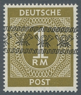 Bizone: 1948, "1 Mk. Braunoliv Mit Band- Bzw. Netzaufdruck", Zwei Postfrische Werte In Tadelloser Er - Other & Unclassified