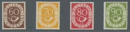 Bundesrepublik Deutschland: 1951, Posthorn, Die Vier Höchstwerte 60 - 90 Pfennig Postfrisch - Bei De - Oblitérés