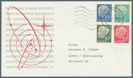 Bundesrepublik Deutschland: 1961, Heuss Lumogen, 5 Pfg. Bis 40 Pfg. Auf Zwei "Sieger"-Schmuck-Umschl - Usados