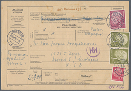 Bundesrepublik Deutschland: 1956, Heuss 1 Mk. Im Waagerechten Paar Und Zusatzfrankatur. Auslandspake - Used Stamps