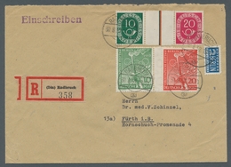 Bundesrepublik - Zusammendrucke: 1951, "10 Pfg. + Z + 20 Pfg. Posthorn" Mit Zusatzfrankatur Berlin M - Se-Tenant