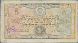 Afghanistan: Pair Of 5 And 50 Afghanis SH1307 (1928) Both With "Baccha I Saqao" Revolution Stamps, P - Afghanistan