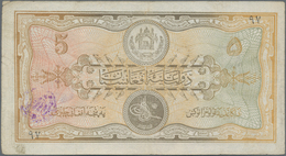 Afghanistan: Pair Of 5 And 50 Afghanis SH1307 (1928) Both With "Baccha I Saqao" Revolution Stamps, P - Afghanistán