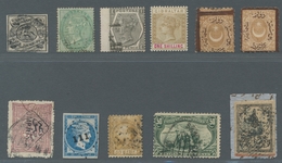 Nachlässe: 1860 - 1950 (ca.), Ein Kleiner Karton Mit Mittleren Bis Besseren Werten Auf Steckkarten, - Lots & Kiloware (mixtures) - Min. 1000 Stamps