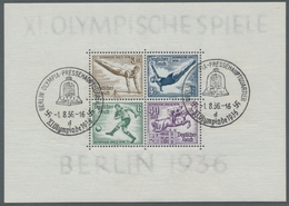 Nachlässe: 1936-1996 Interessante Olympiade Sammlung Dabei Eintrittskarten, Zusammendrucke, Markenhe - Lots & Kiloware (min. 1000 Stück)