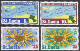 St Lucia. 1969 First Anniv Of CARIFTA. MH Complete Set. SG 264-267 - St.Lucia (...-1978)