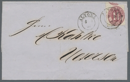Schleswig-Holstein - Marken Und Briefe: 1859-1867, Partie Mit 4 Belegen Mit Dänischen Marken Welche - Other & Unclassified