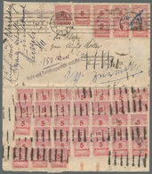 Deutsches Reich - Inflation: 1920 - 1923, Partie Aus 39 Belegen, Fast Ausschließlich Auf Selbstgesta - Unused Stamps