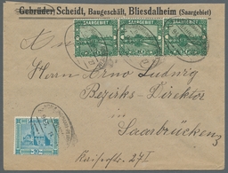 Deutsche Abstimmungsgebiete: Saargebiet: BAHNPOST 1920-40 (ca.), Eindrucksvolle Und äußerst Reichhal - Briefe U. Dokumente