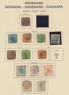 Dänemark: 1851-1979, Appealing Cancelled Collection Denmark Including Service And Postage Due Stamp - Briefe U. Dokumente