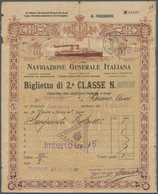 Italien: 1860's-1950's Ca.: Hundreds Of Used Stamps, Few Mint, And Several Covers And Documents, Wit - Mint/hinged