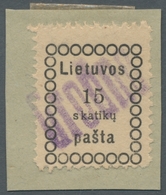 Litauen: 1918/1919, Complete Stamped Collection Of The First 5 Issues, As Encore Raseiniai No.1. No. - Lituanie