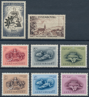 Luxemburg: 1955, Complete Sets Per 200, Mostly Mint Never Hinged And Fine, A Few A Bit Toned, Gum Cr - Lettres & Documents