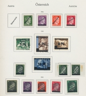 Österreich: 1945-1993, Postfrische Und Gestempelte Sammlung In Einem Vordruckalbum Mit U.a. Etlichen - Used Stamps