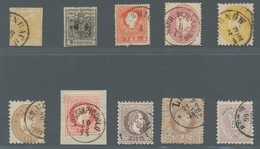 Österreich: 1850 - 1883, Dublettenlot Gestempelt, Sauber Aufbereitet Auf Acht Stecktafeln Quer Durch - Used Stamps