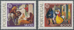 Portugal: 1979, Europa-CEPT ‚history Of Post‘ Set Of Two 14esc. And 40esc. With PHOSPHOR Strip In An - Lettres & Documents