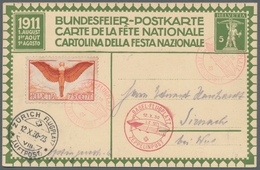 Schweiz: 1924-1954, Partie Von über 60 überwiegend Flugpostbelegen Mit U.a. Vielen Flugpostmarkenfra - Used Stamps