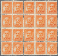 Spanien: 1936, Fermin Salvochea Y Alvarez 60c. Orange In A Lot With Approx. 1.000 (!) Stamps Incl. M - Other & Unclassified